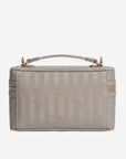 MOUTIER | Sac bandoulière taupe gris/doré