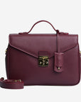 MARLY | Umhängetasche Kalbsleder antik rot/gold