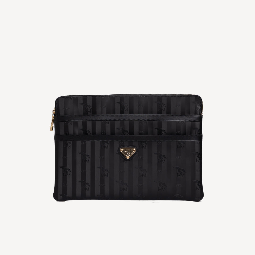 SCHÖTZ | Laptoptasche classic schwarz/gold - FRONTAL