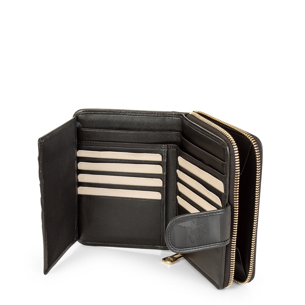 SAENTIS | Portemonnaie classic schwarz/gold VON INNEN