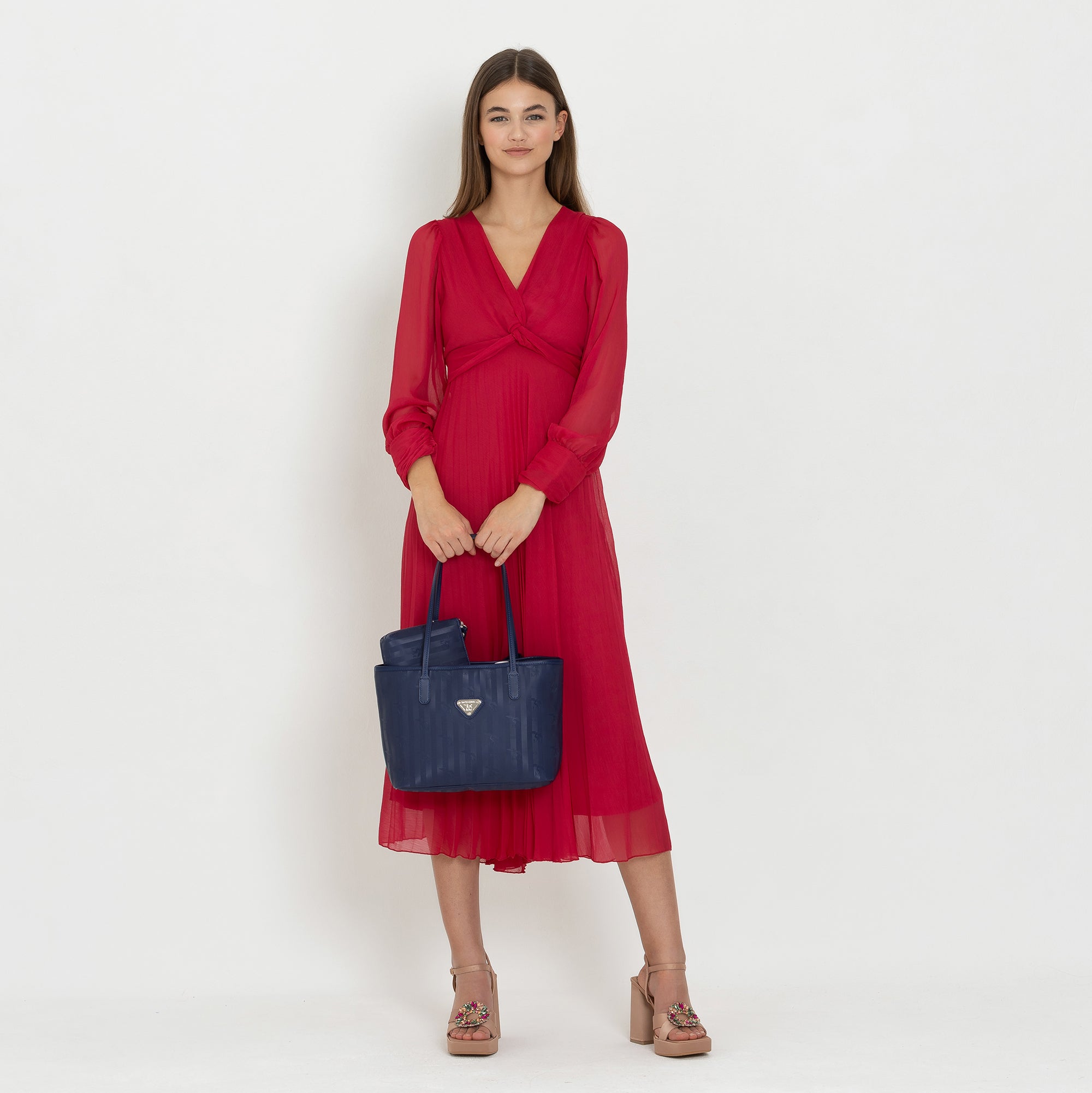 GENF | Shopper midnight blau/silber - full body