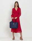 BERN | Shopper midnight blau/silber - full body