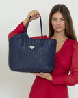 BERN | Shopper midnight blau/silber - on body