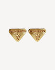 ENZIAN | plate ear studs | 18K gold