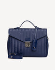 MARLY | Umhängetasche midnight blau/silber - frontal