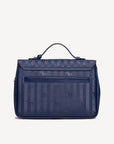 MARLY | Umhängetasche midnight blau/silber - von hinten