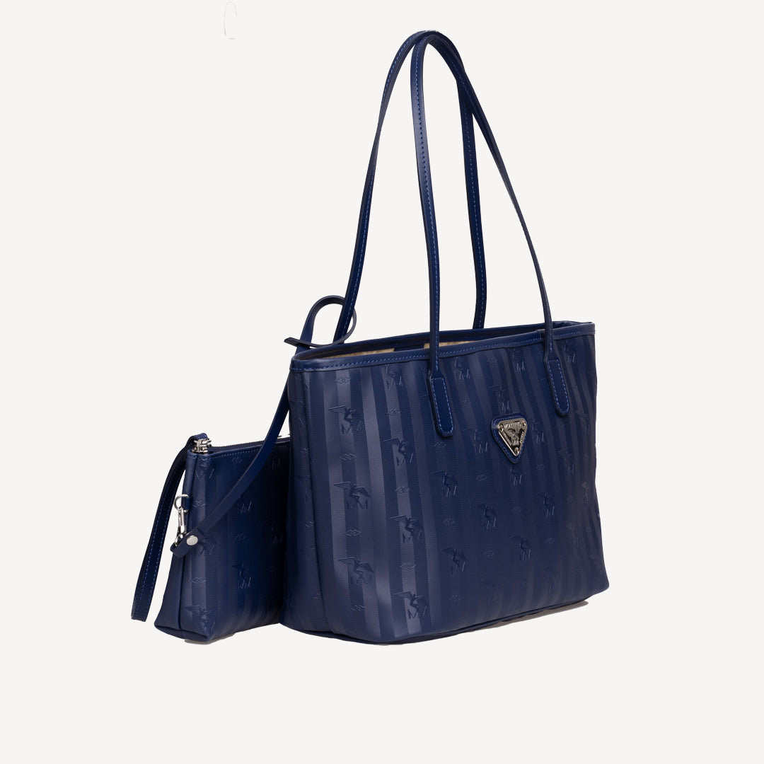 GENF | Shopper midnight blau/silber -seiltich