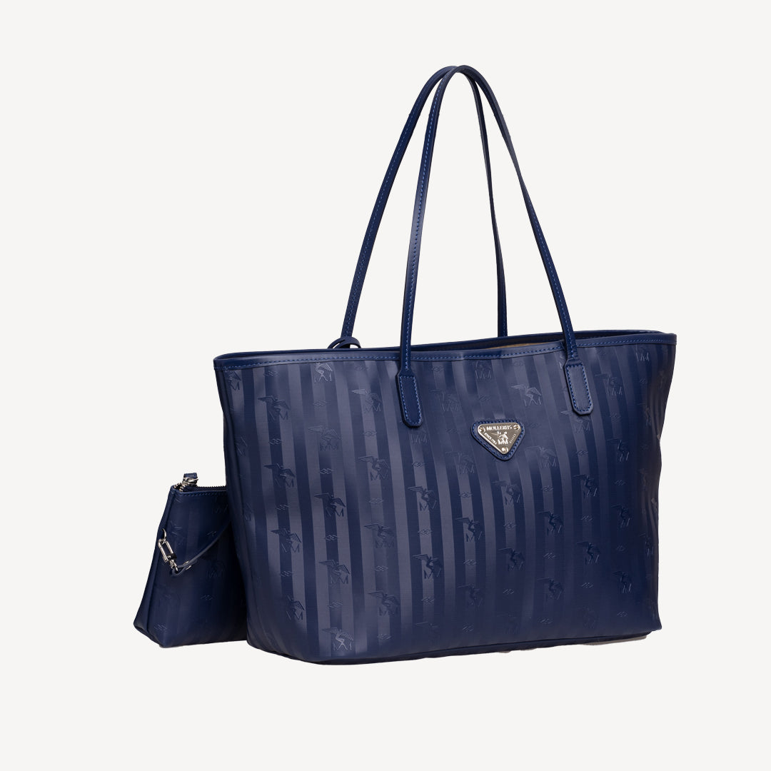 BERN | Shopper midnight blau/silber - seiltich