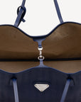 BERN | Shopper midnight blau/silber - innen