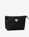 GONZEN | Necessaire classic schwarz/silber - seiltich
