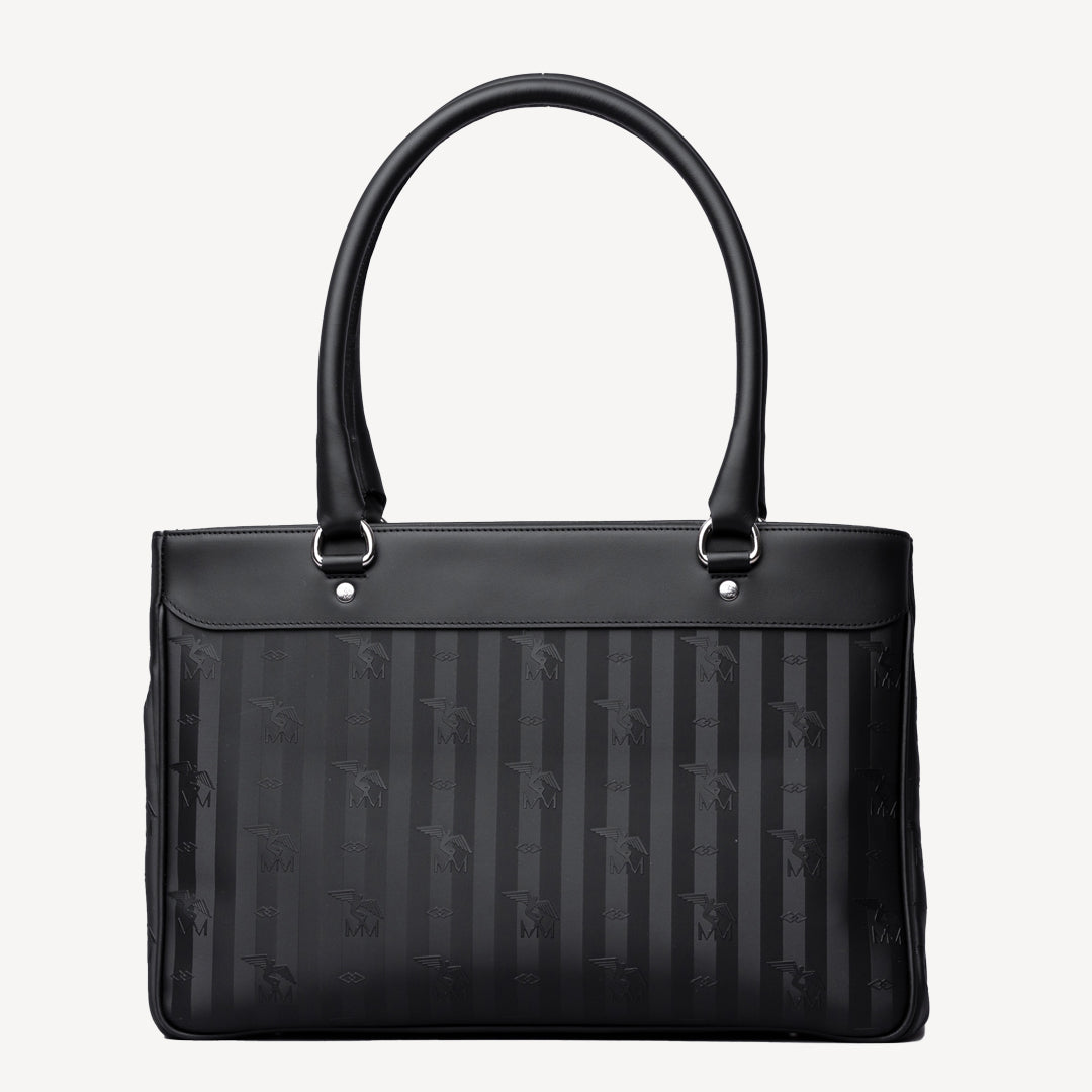 SULZ | Handtasche  classic schwarz/silber - von hinten