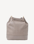 NIESEN | Borsa a secchiello taupe grigio/oro - vista posteriore