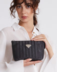 GONZEN | Necessaire classic schwarz/silber - CLOSE UP