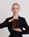 CLARIDEN | Portemonnaie Apfelleder ocker/gold - ON BODY