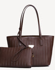 GENF | Shopper terra marrone/oro - frontale