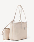 GENF | Shopper pearl weiss/silber - SEITLICH