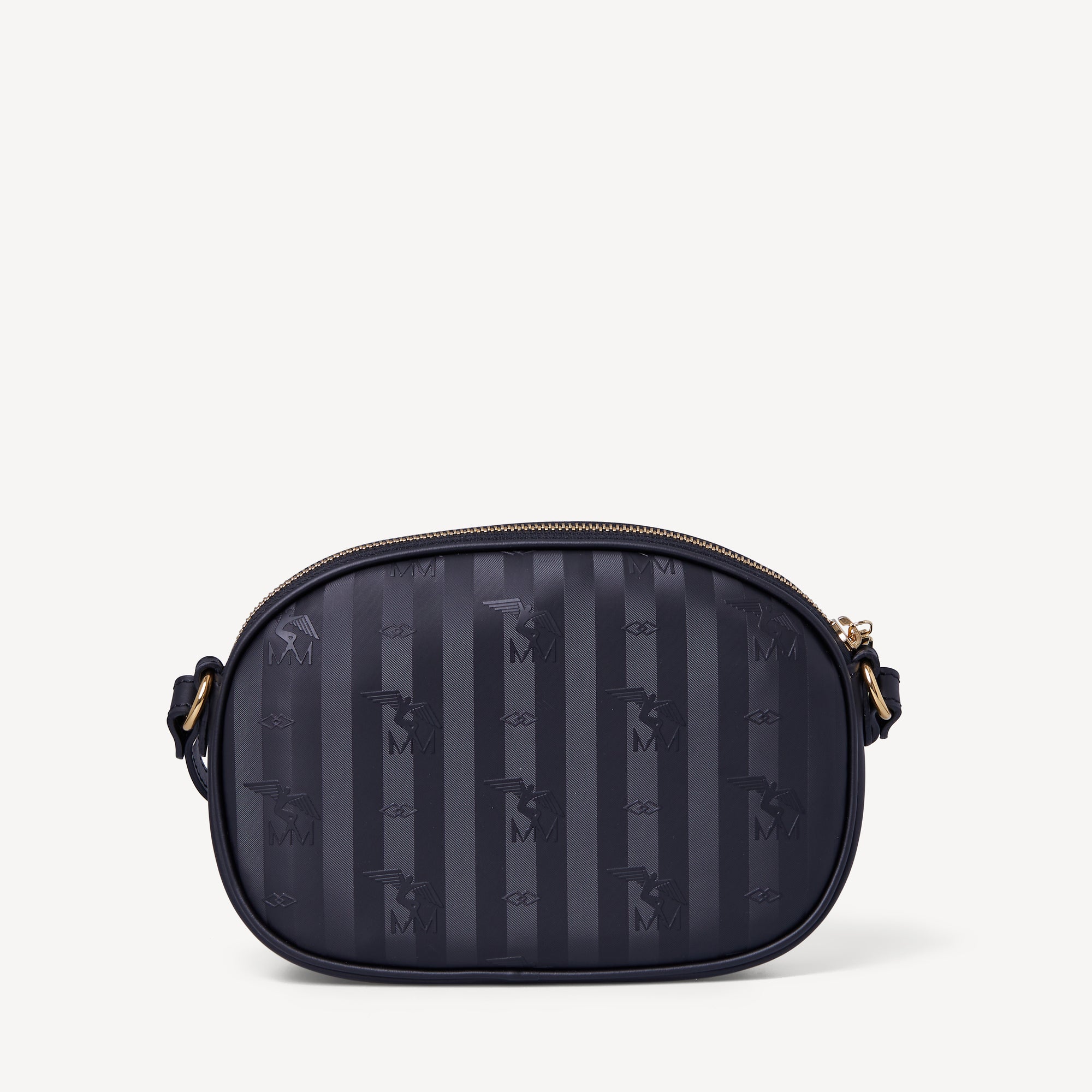 ORVIN | Umhängetasche classic schwarz/gold - von hinten