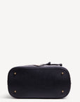 NIESEN | Beuteltasche Kalbsleder mit Velour classic schwarz/gold- von unten