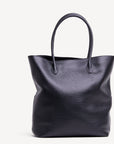 EBIKON | Shopper Kalbsleder mit Velour classic schwarz/ gold - von hinten