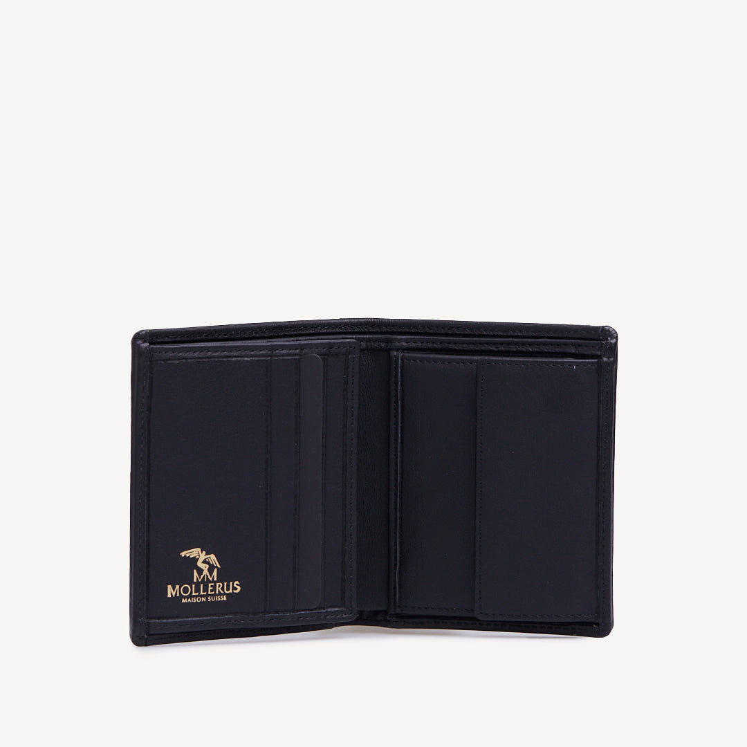 BEVERIN | Portemonnaie classic schwarz/gold - offen