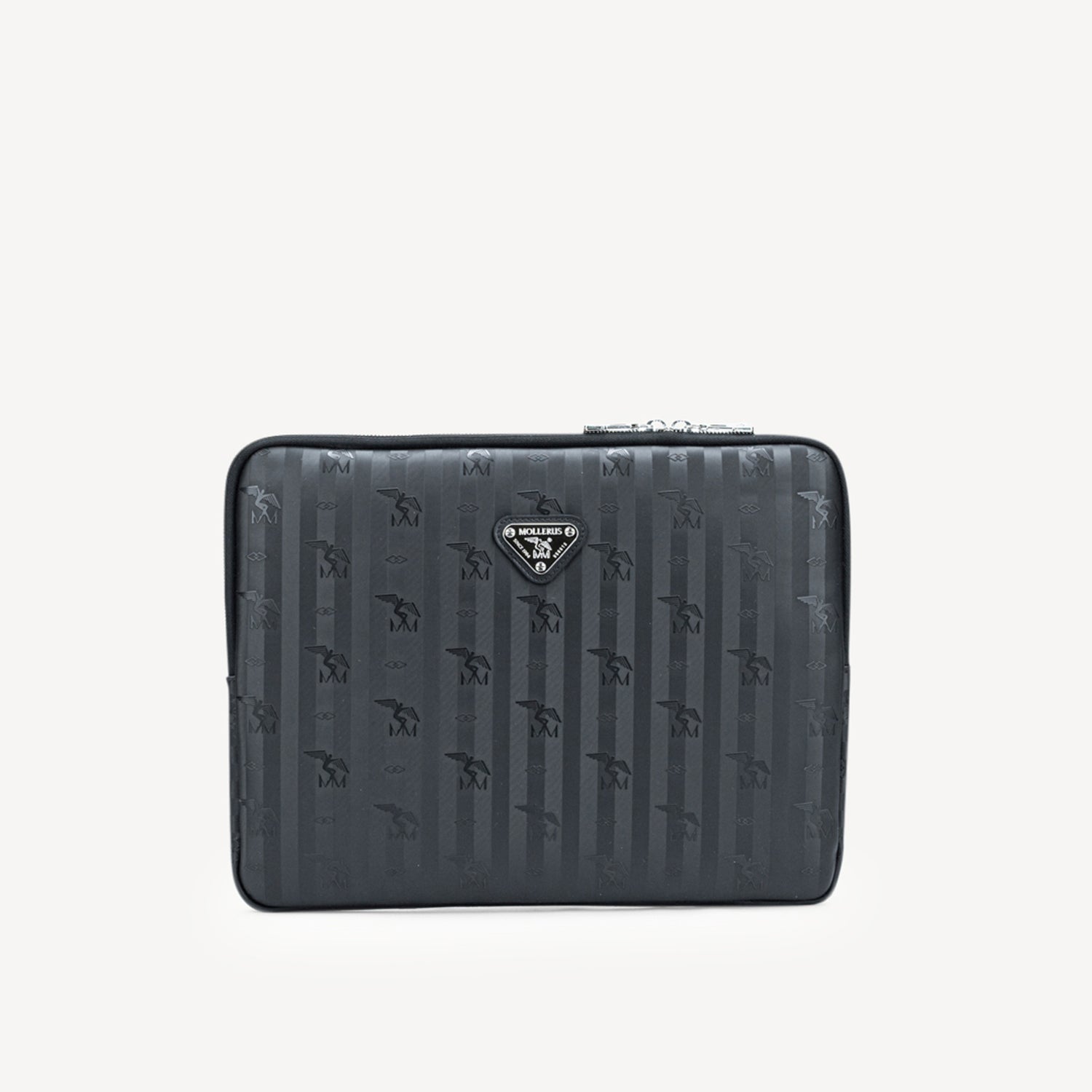 ROETI | Laptoptasche classic schwarz/silber