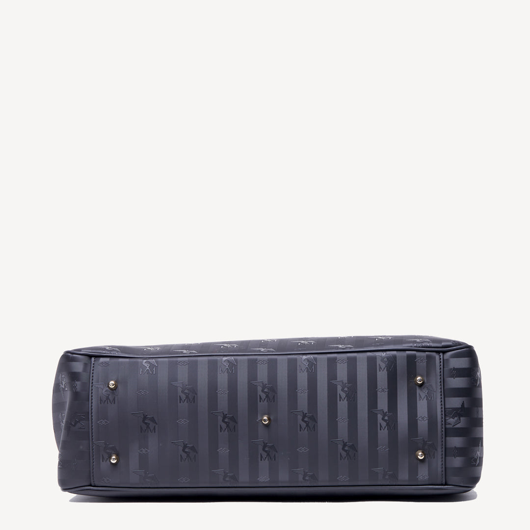 UMIKEN | Handtasche classic schwarz/gold von unten