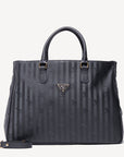 UMIKEN | Handtasche classic schwarz/gold frontal