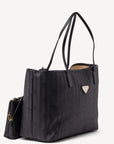 BERN | Shopper classic schwarz/gold - seitlich