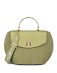 BODINO | Borsa a mano pezzo da collezione verde pianta/motivo oro
