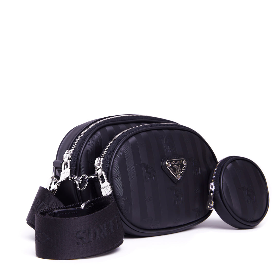 GAMS | Sac à bandoulière noir/argenté