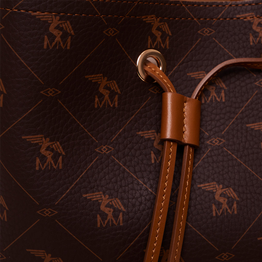 GRABS | Beuteltasche Pecarus braun/beige/gold - GESCHLOSSEN