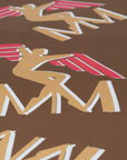 FOULARD | Seidenschal braun/beige/pink - detail