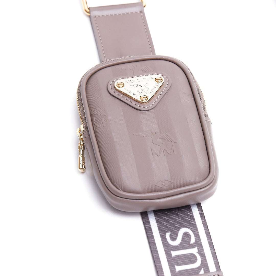 TIANA | Schulterriemen taupe/gold