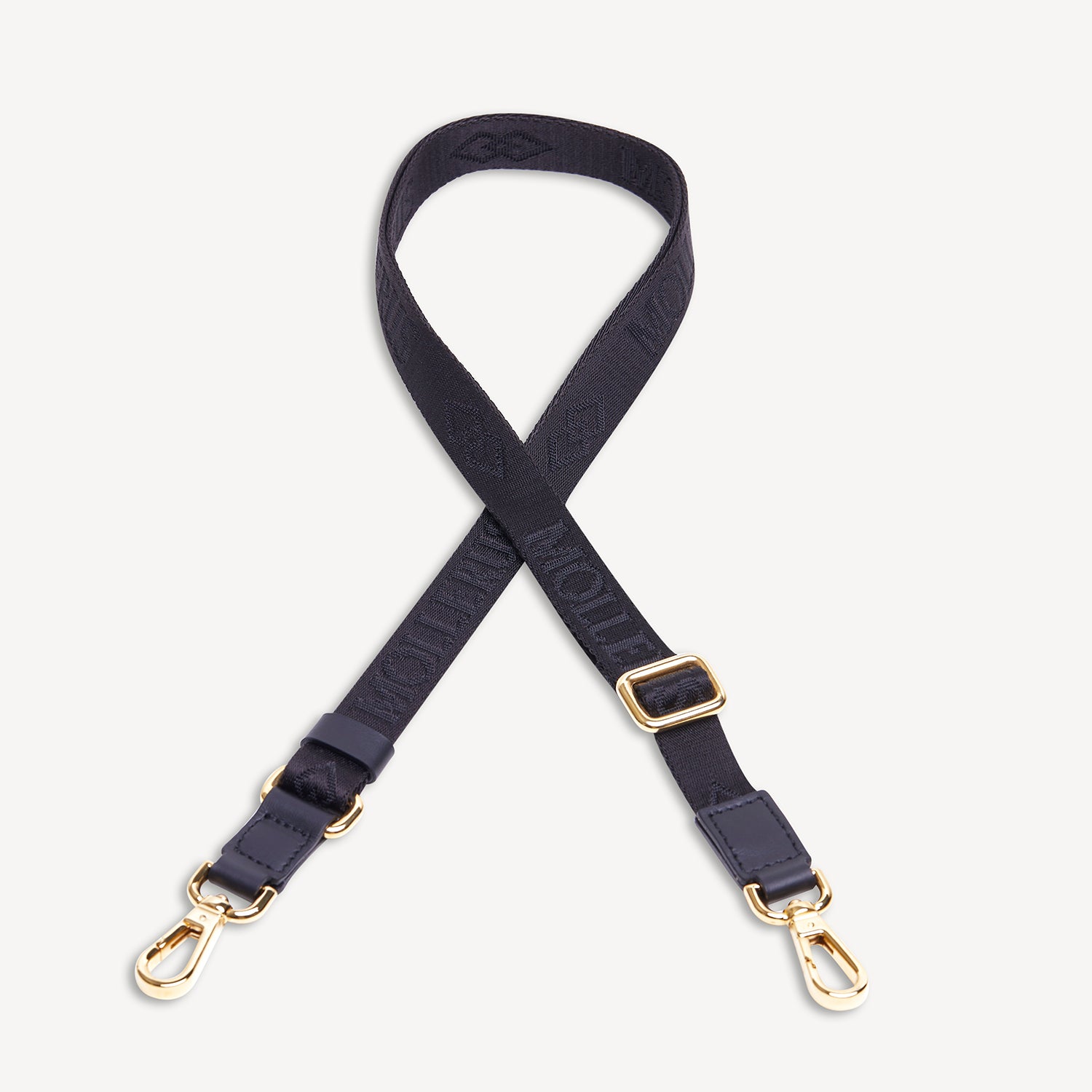 ARIEL | Schulterriemen classic schwarz/gold - frontal