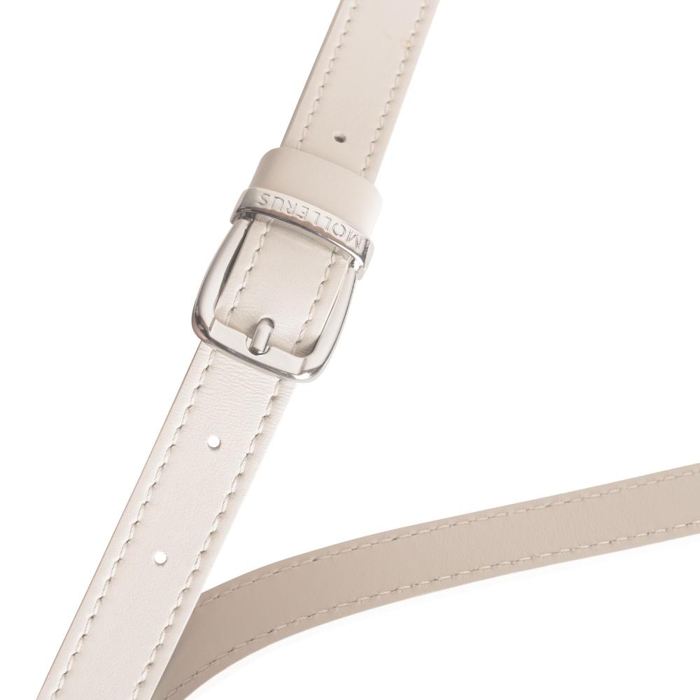 WIL | Umhängetasche pearl weiss/silber - RIEMEN