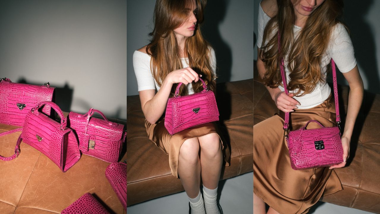 BLUSH PINK CROCO COLLECTION