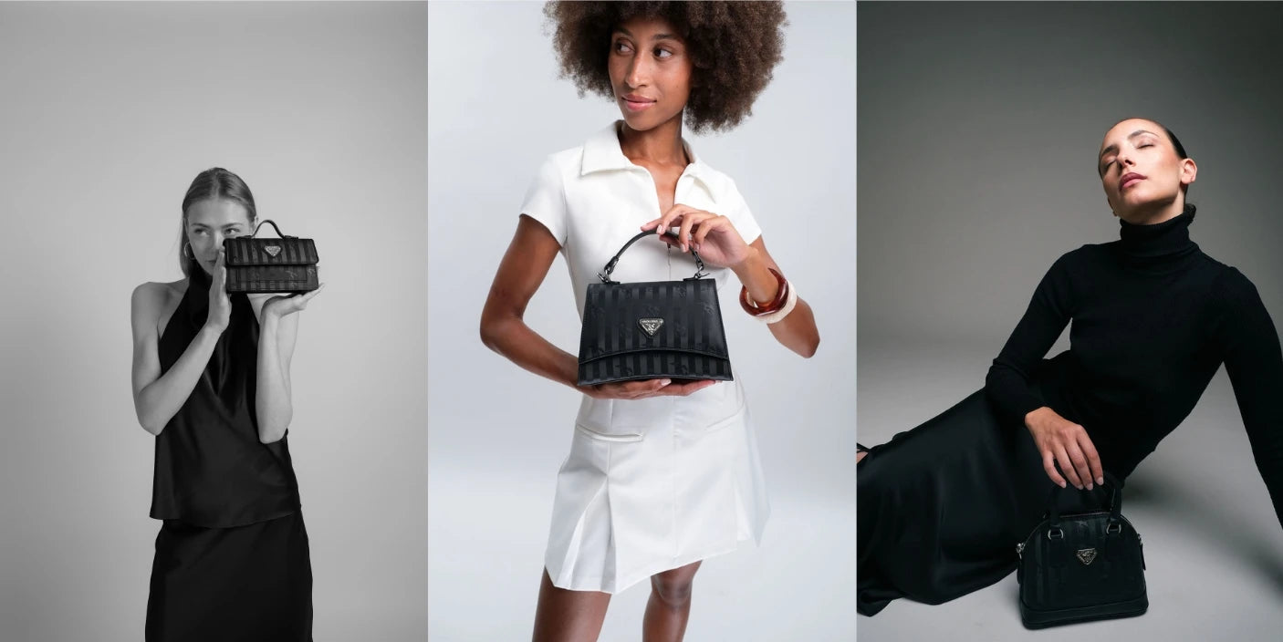 Models mit Tasche Schwarz/Silber