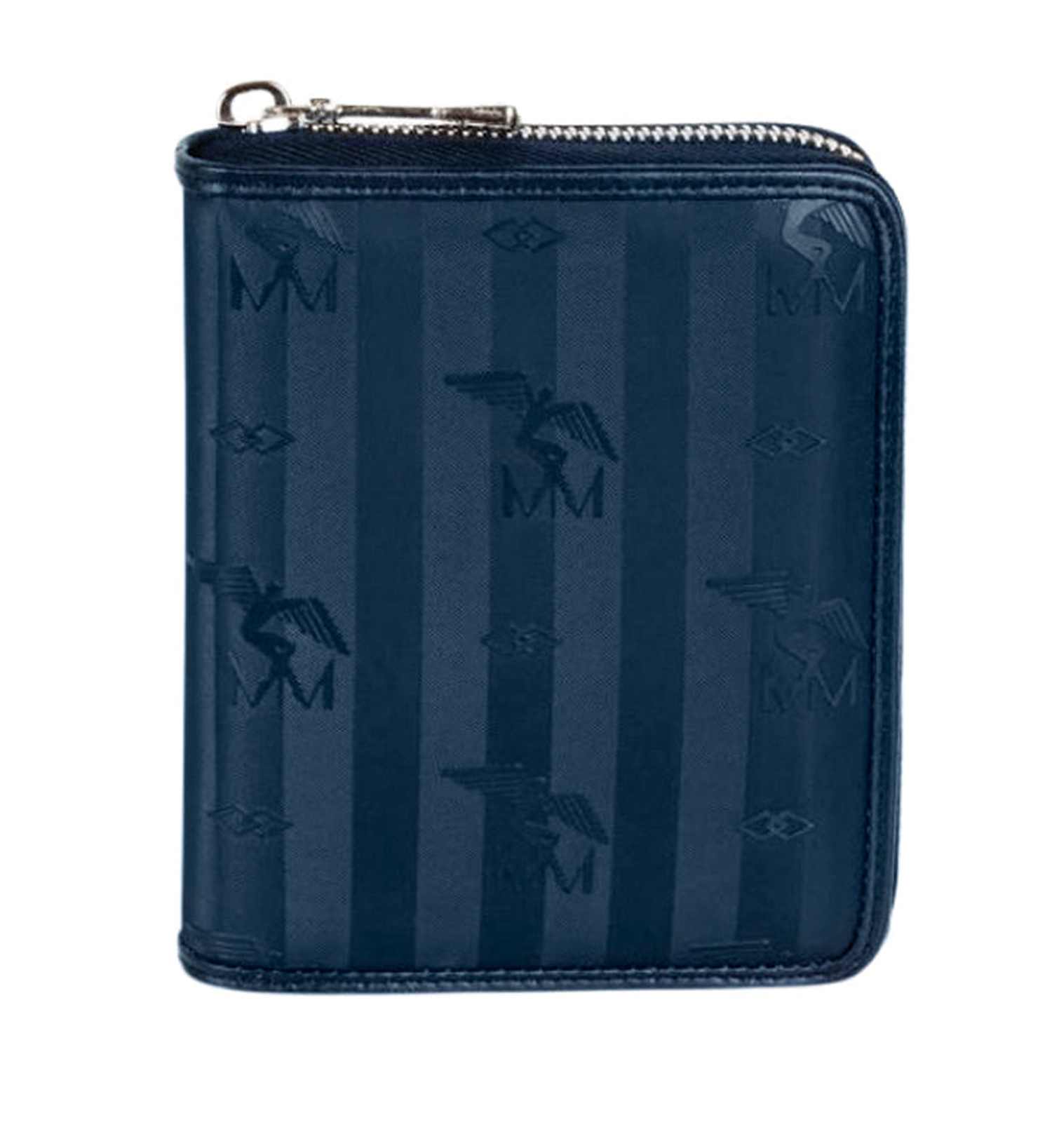 NIEDERHORN | Portemonnaie deep blau/silber - frontal