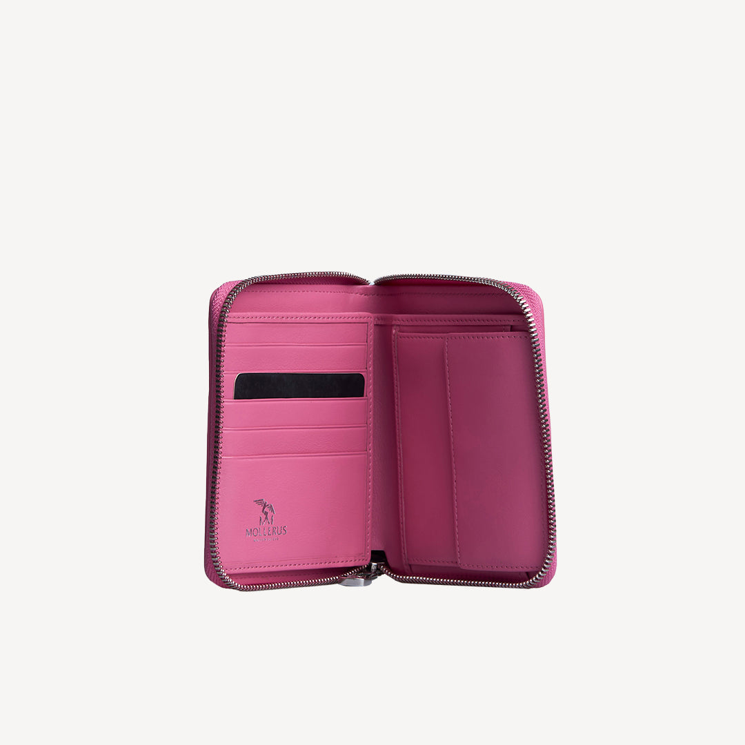NIEDERHORN | Portemonnaie bubble pink/silber - von innen