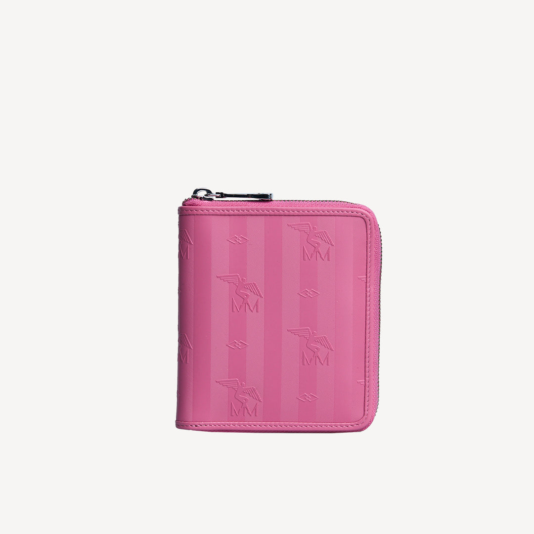 NIEDERHORN | Portemonnaie bubble pink/silber - frontal