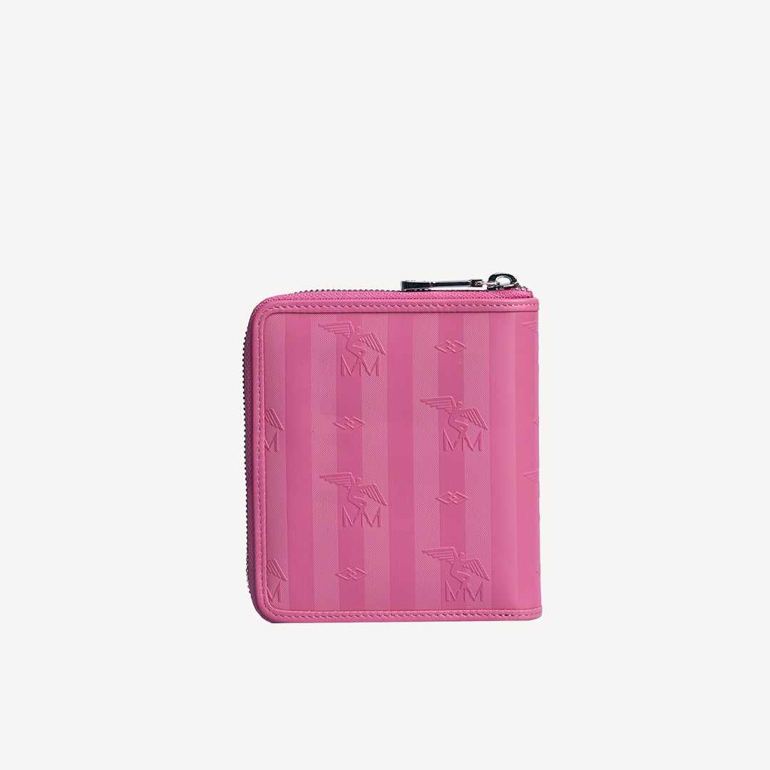 NIEDERHORN | Portemonnaie bubble pink/silber - frontal