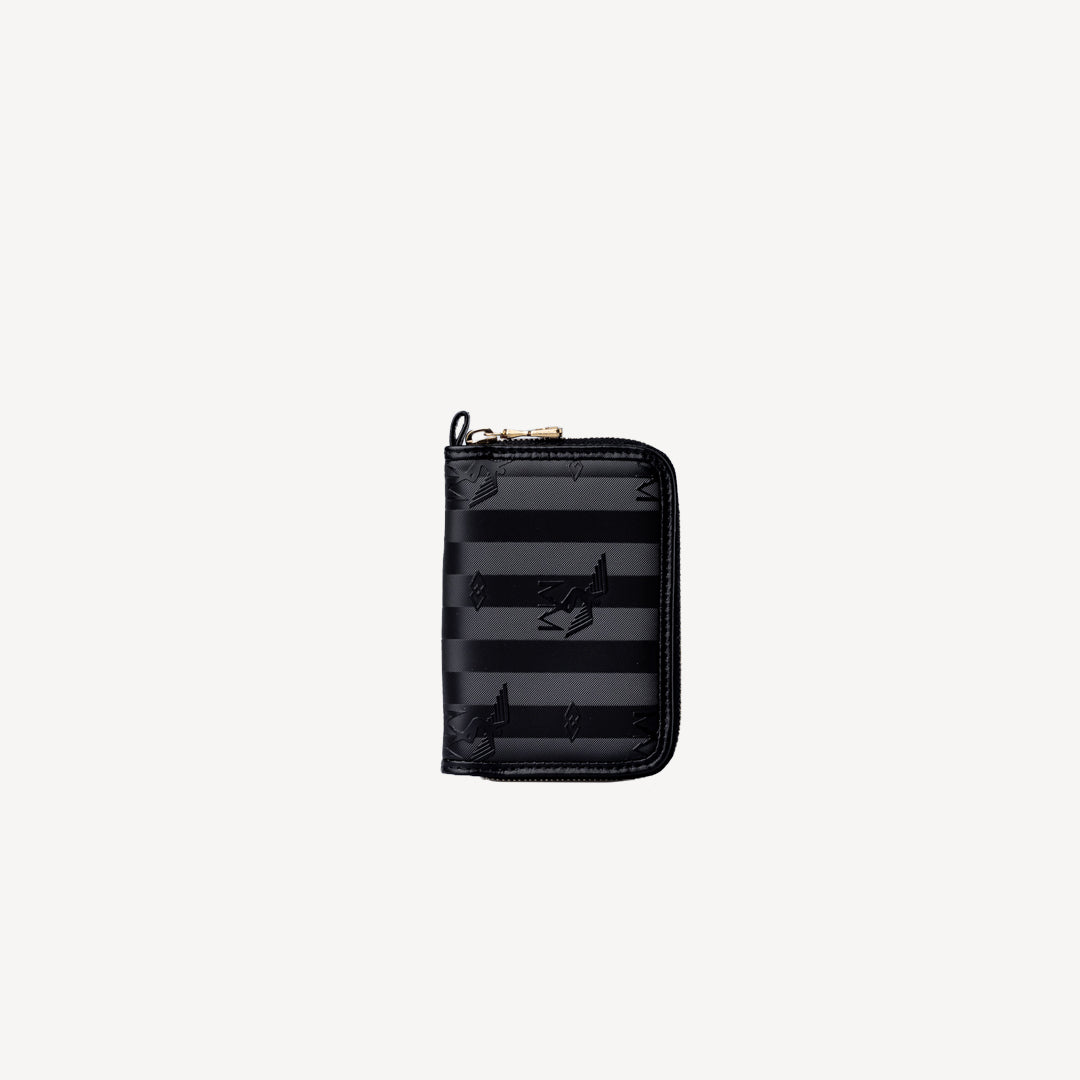 VALUNA | Kreditkartenetui classic schwarz/gold - frontal