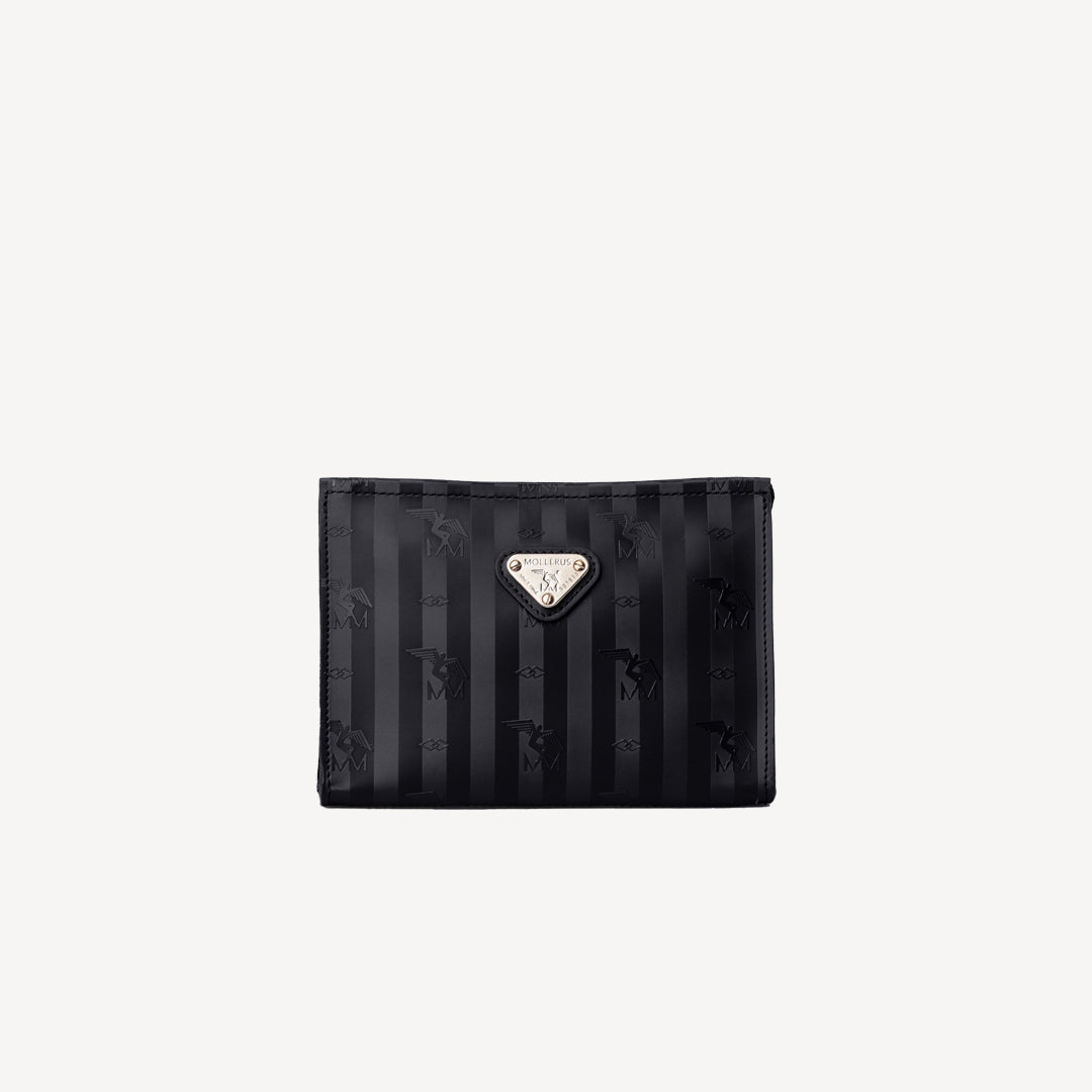 BASODINO | Necessaire classic schwarz/gold - front