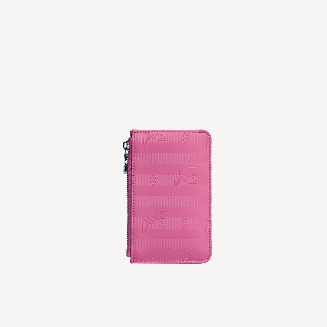 GY | Kreditkartenetui bubble pink/silber - frontal