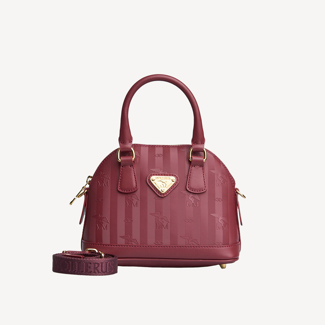 OETWIL | Handtasche antique rot/gold - FRONTAL