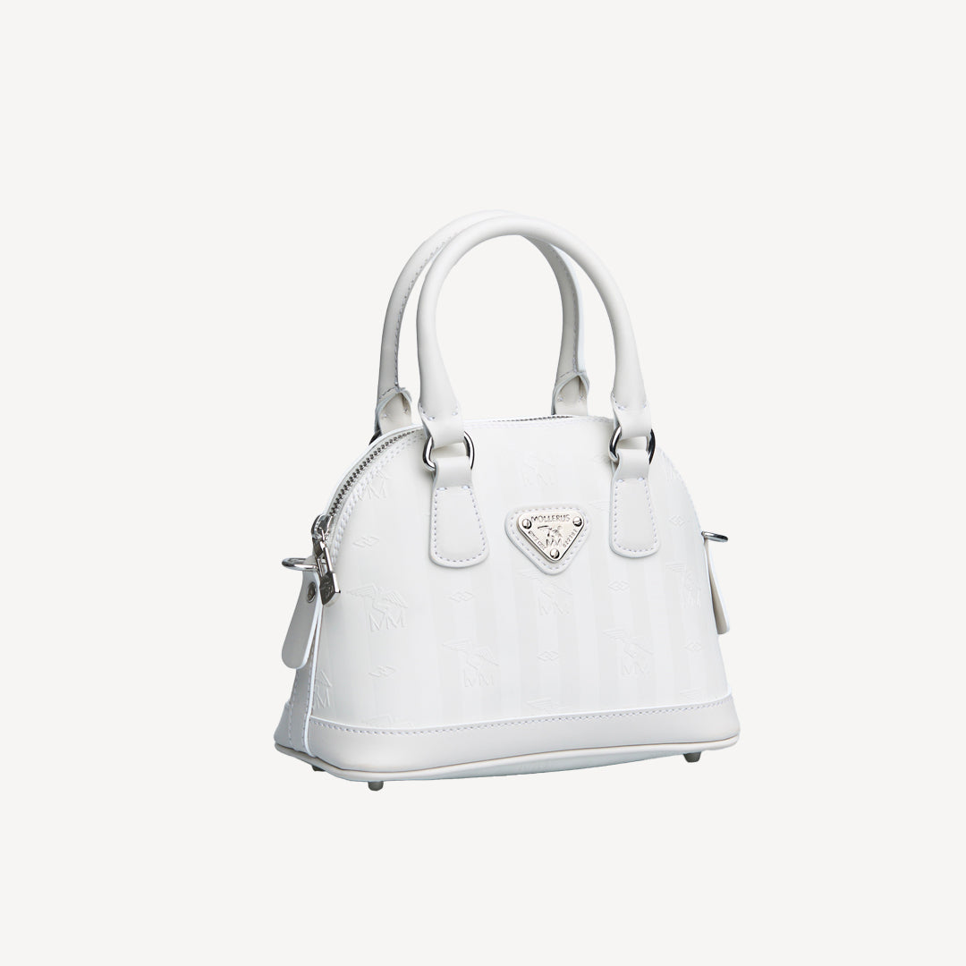 OETWIL | Handtasche snow white/silber - seitlich
