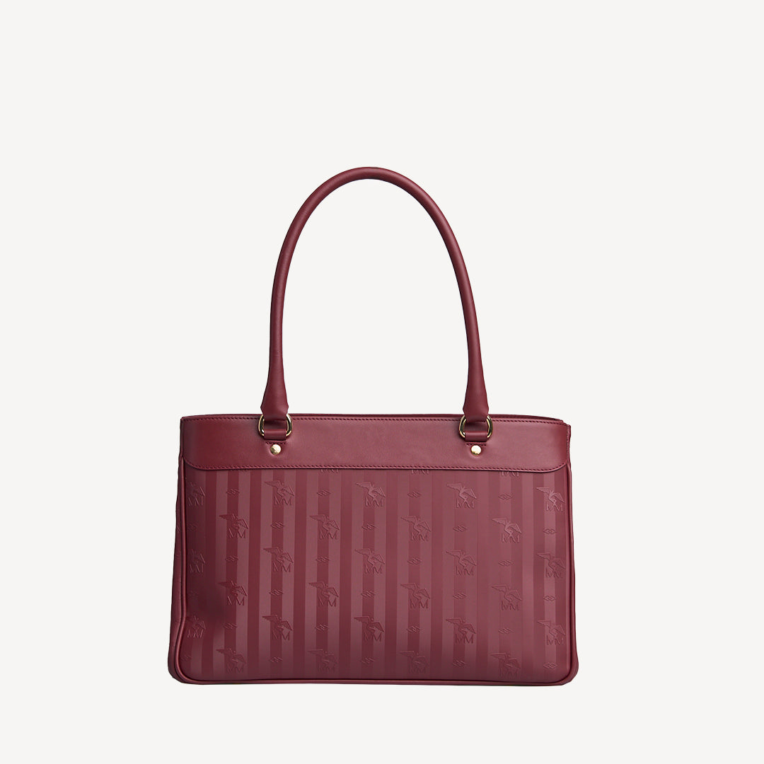 SULZ | Handtasche antique rot/gold - von hinten