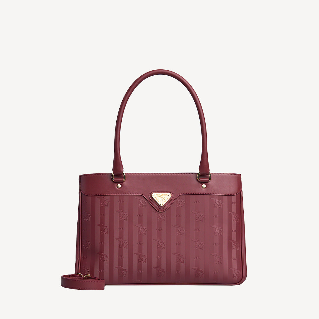 SULZ | Handtasche antique rot/gold - FRONTAL