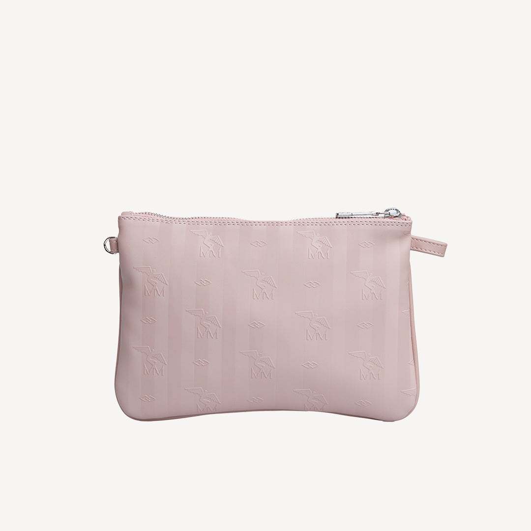 TAMINS | Umhängetasche soft rosé/silber - VON HINTEN