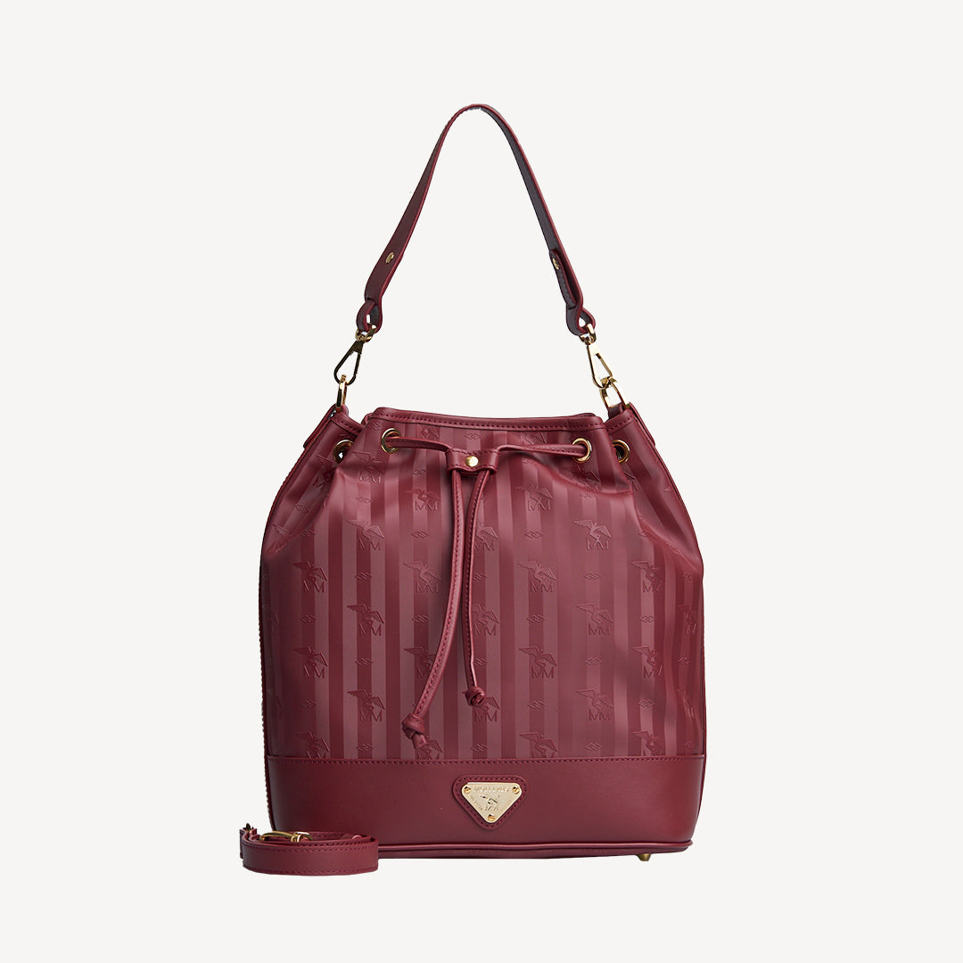 NIESEN | Handtasche antique rot/gold - FRONTAL